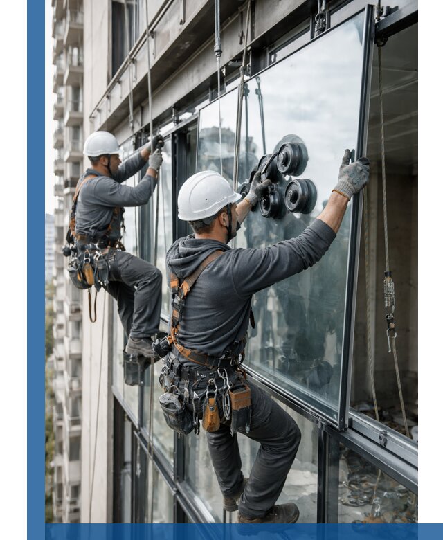 Витражное остекление фасадов и лоджий в Гулькевичах под ключ