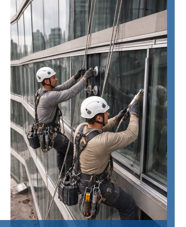 Радиусное остекление фасада в Гулькевичах от 12449 р. | ВЫСОТНИК-Гль