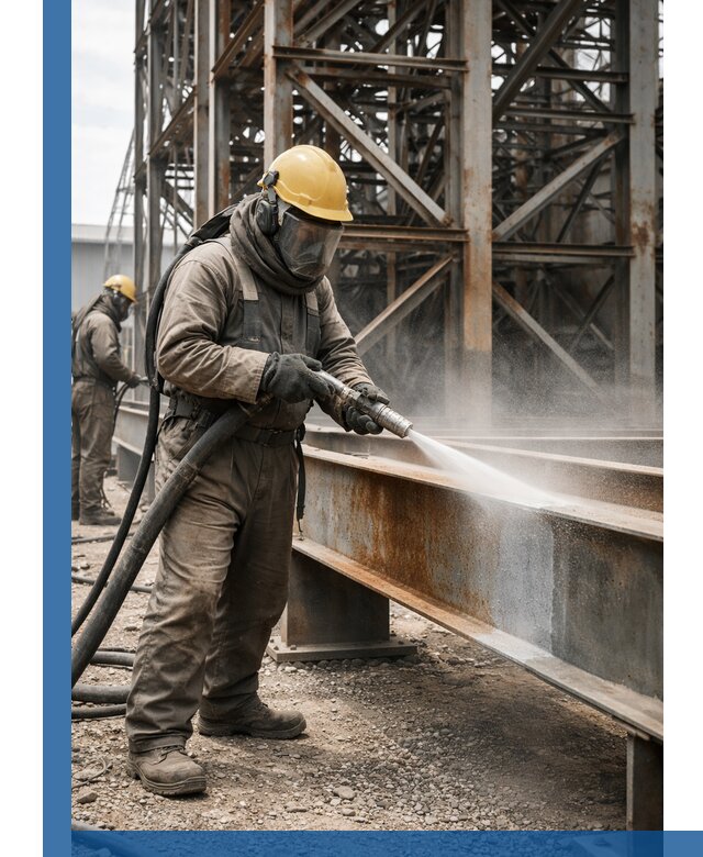 Пескоструйная очистка металлоконструкций в Гулькевичах промышленная