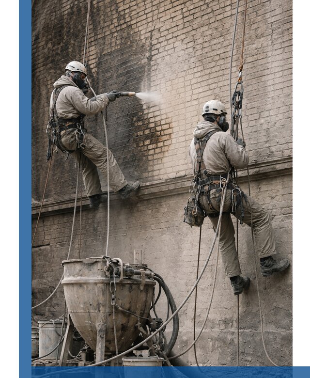 Пескоструйная очистка фасадов в Гулькевичах профессионально