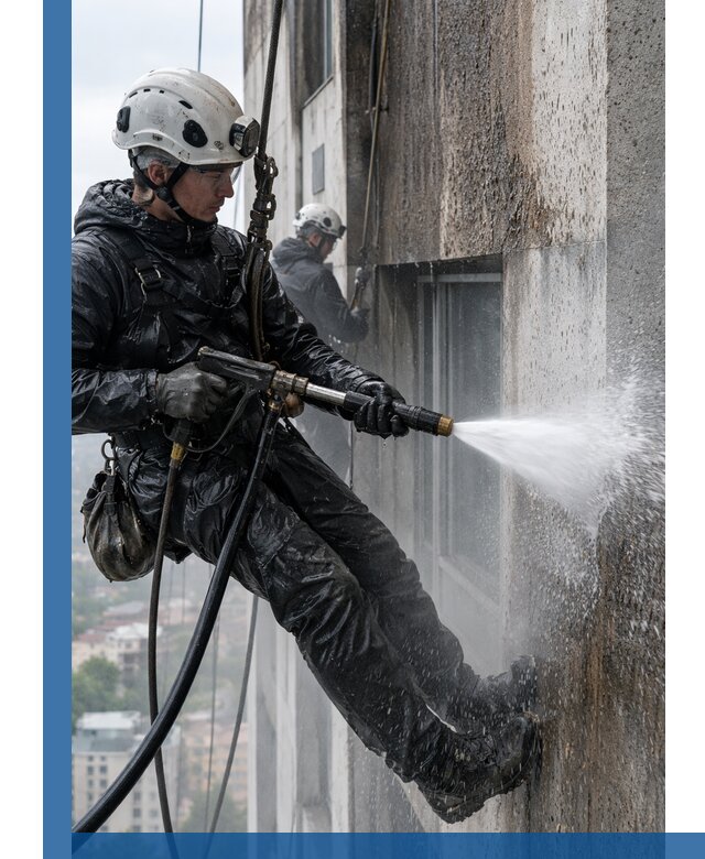 Гидроструйная очистка фасадов и конструкций в Гулькевичах