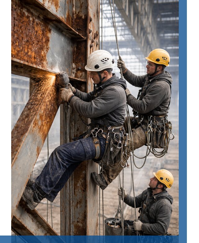 Зачистка металла от ржавчины в Гулькевичах от 363 р. | ВЫСОТНИК-Гль