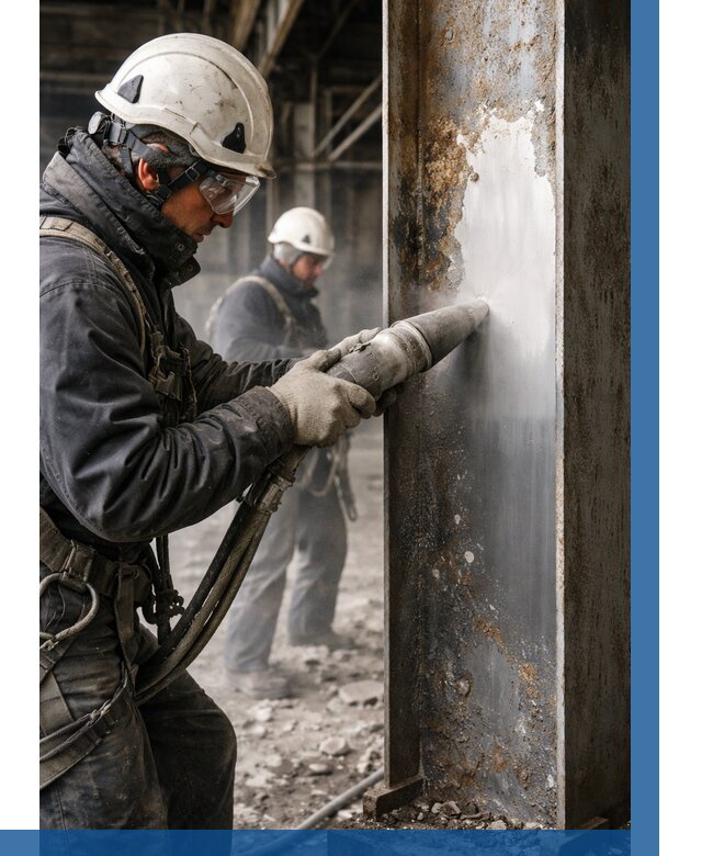 Удаление старой краски с металла в Гулькевичах от 467 р. | ВЫСОТНИК-Гль