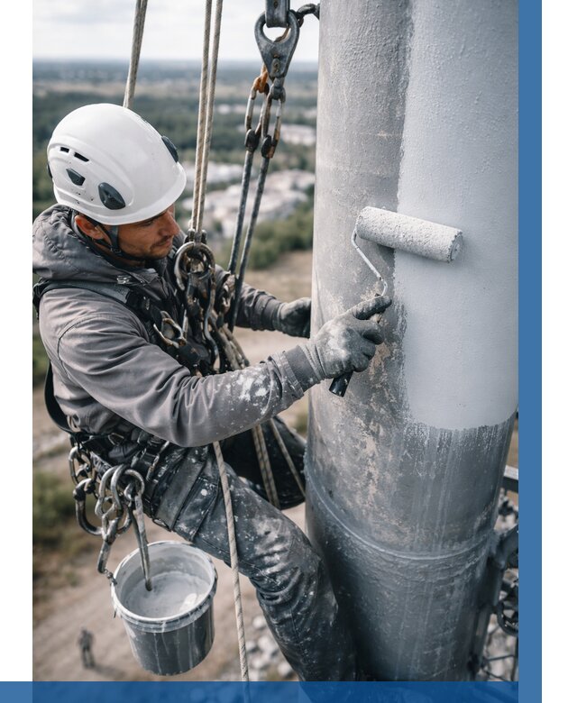 Покраска мачт связи под ключ в Гулькевичах от 882 р. | ВЫСОТНИК-Гль