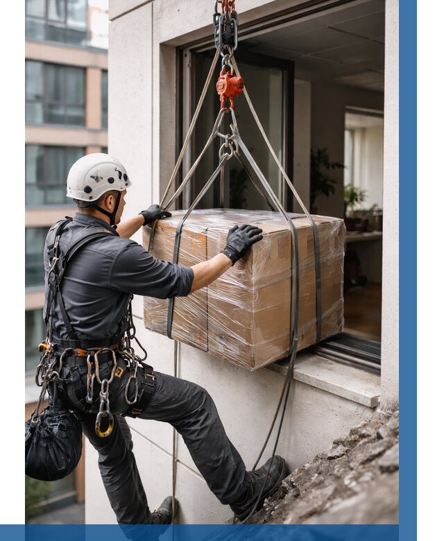 Подъем груза через окно в Гулькевичах от 4668 р. | ВЫСОТНИК-Гль