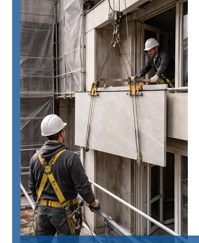 Подъем керамогранита на этаж в Гулькевичах грузчиками и техникой