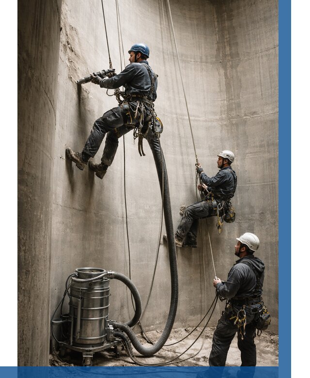 Зачистка силосов в Гулькевичах от 4668 р. Договор и смета ВЫСОТНИК-Гль