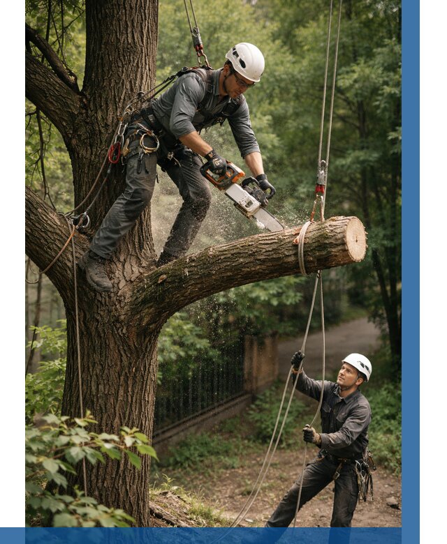 Спил деревьев альпинистами в Гулькевичах от 8299 р. | ВЫСОТНИК-Гль