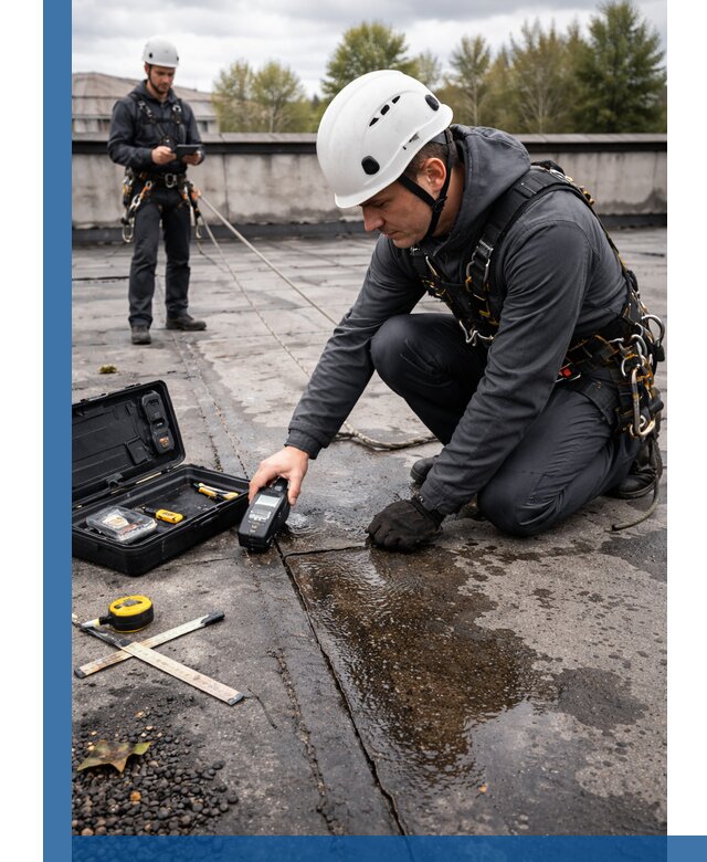 Обследование кровли на протечки и выявление дефектов в Гулькевичах