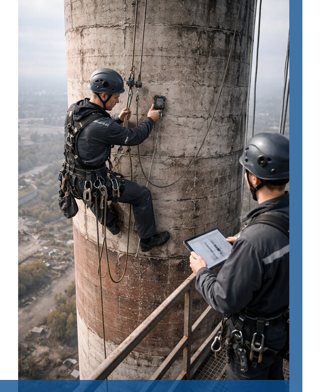 Обследование дымовой трубы в Гулькевичах от 8299 р. | ВЫСОТНИК-Гль