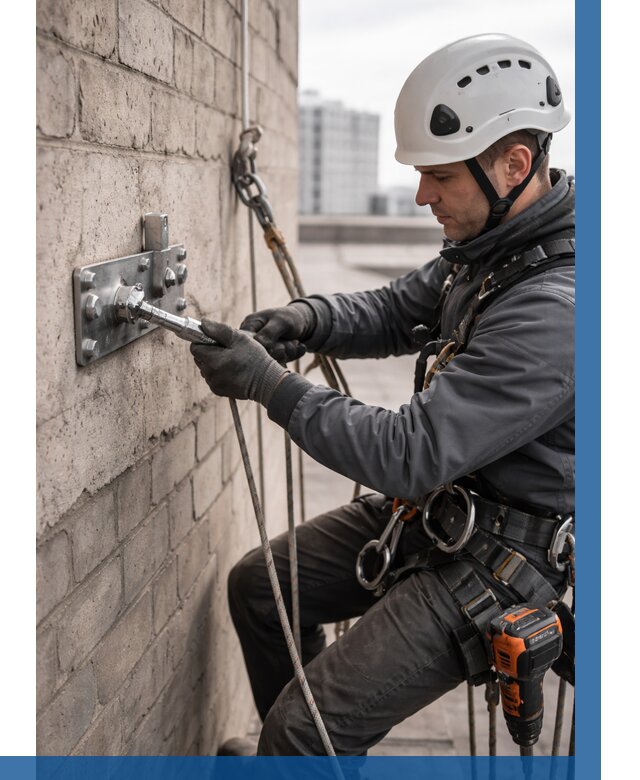 Установка анкерных точек в Гулькевичах от 3631 р. | ВЫСОТНИК-Гль